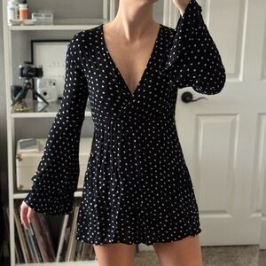 Black Billabong Babydoll Dress
